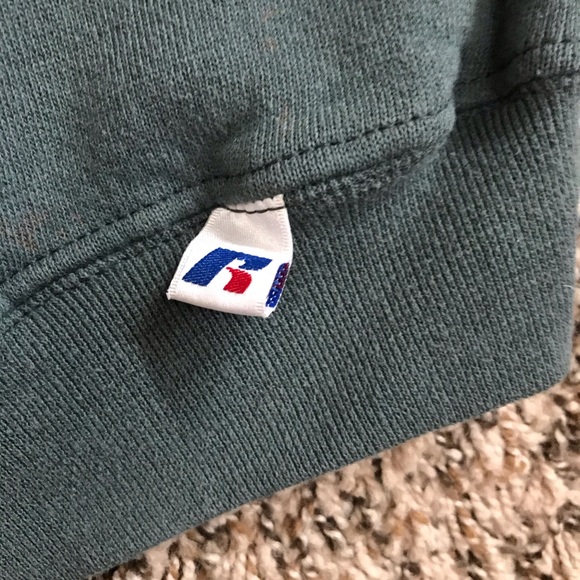 Russell Athletic Plain Green Crewneck - Picture 4 of 5